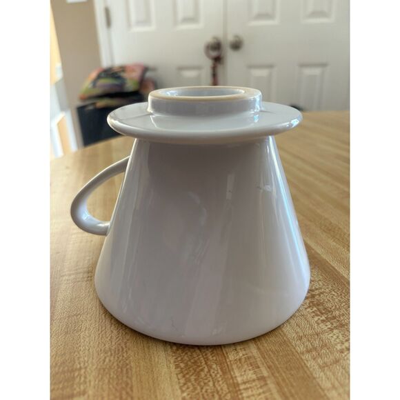 White Pour Over Ceramic Coffee Dripper - Picture 5 of 11